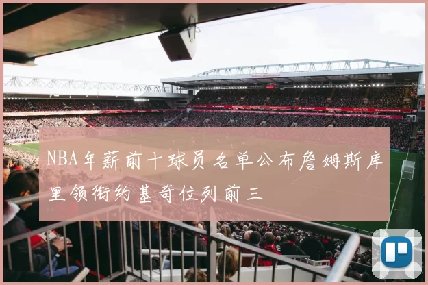 NBA年薪前十球员名单公布詹姆斯库里领衔约基奇位列前三