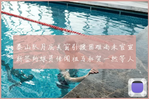 泰山队月底关窗引援困难尚未官宣新签约球员传闻祖马和贺一然等人